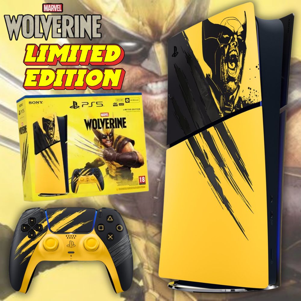 PlayStation 5 Digital Edition – Marvel’s Wolverine Battle Yellow Limited Edition Bundle
