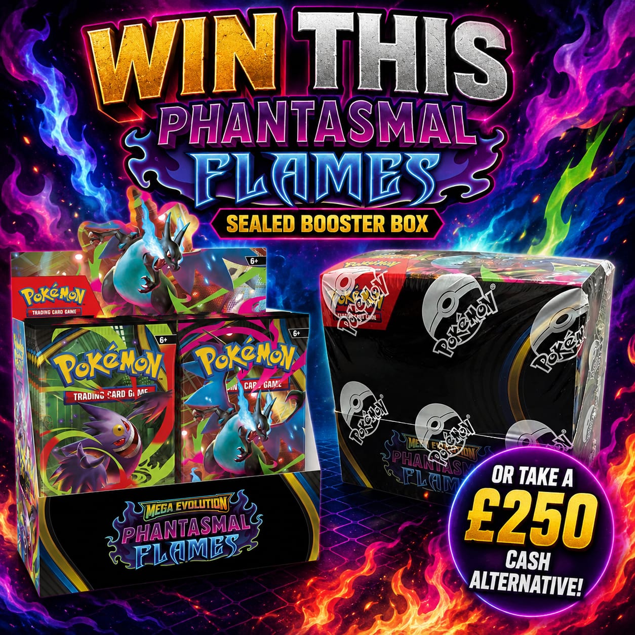 Pokémon TCG: Mega Evolution – Phantasmal Flames Booster Display Box (36 Packs) #4