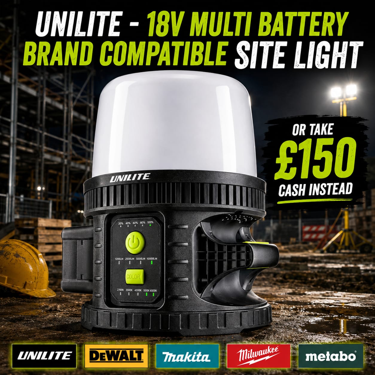 Unilite MTB-10000 Battery Site Light Lantern