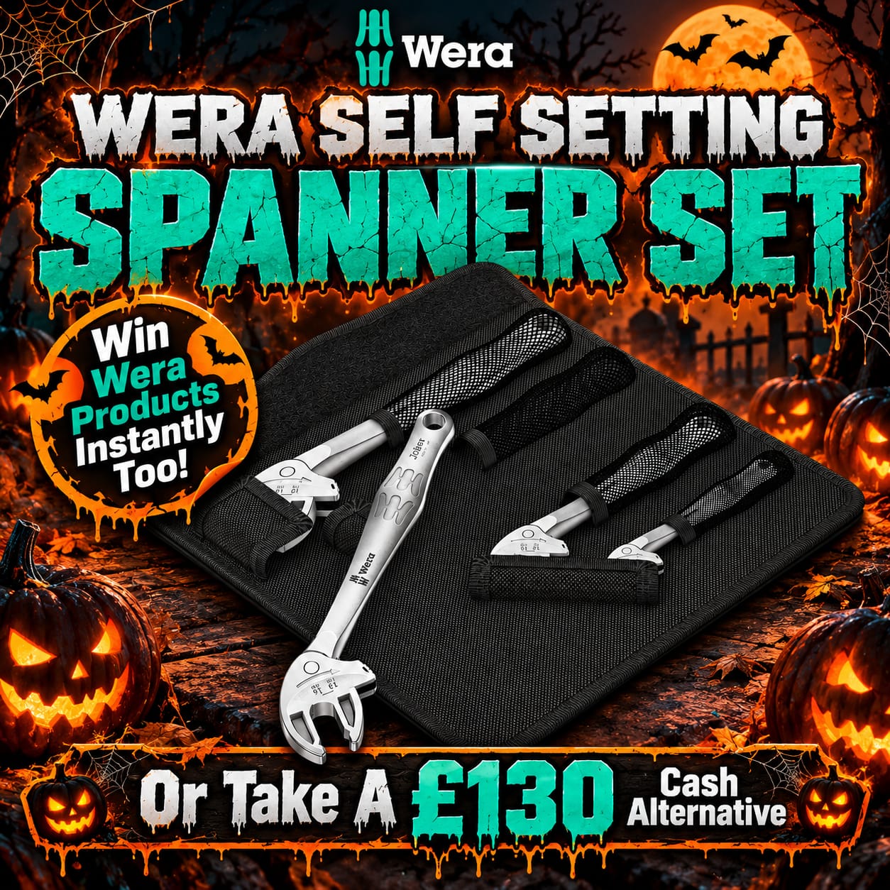 Wera 4pc Self Setting Spanner Set (+ Wera Instant Wins!)