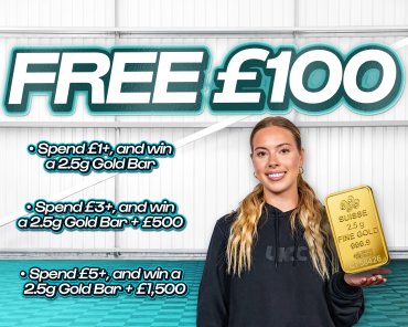 FREE ENTRY - WIN £100 | SPEND £1-£5+ AND WIN A 2.5G GOLD BAR & CASH! — #1