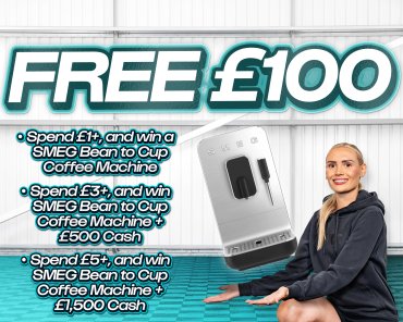 FREE ENTRY - WIN £100 | SPEND £1-£5+ AND WIN THIS SMEG COFFEE MACHINE & CASH! — #1