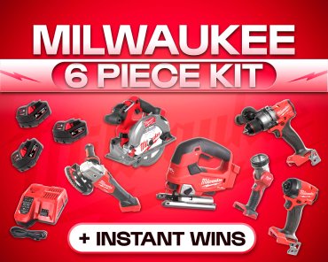 MILWAUKEE CORDLESS 6 PIECE KIT!