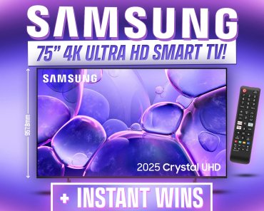SAMSUNG 75" 4K ULTRA HD SMART TV!