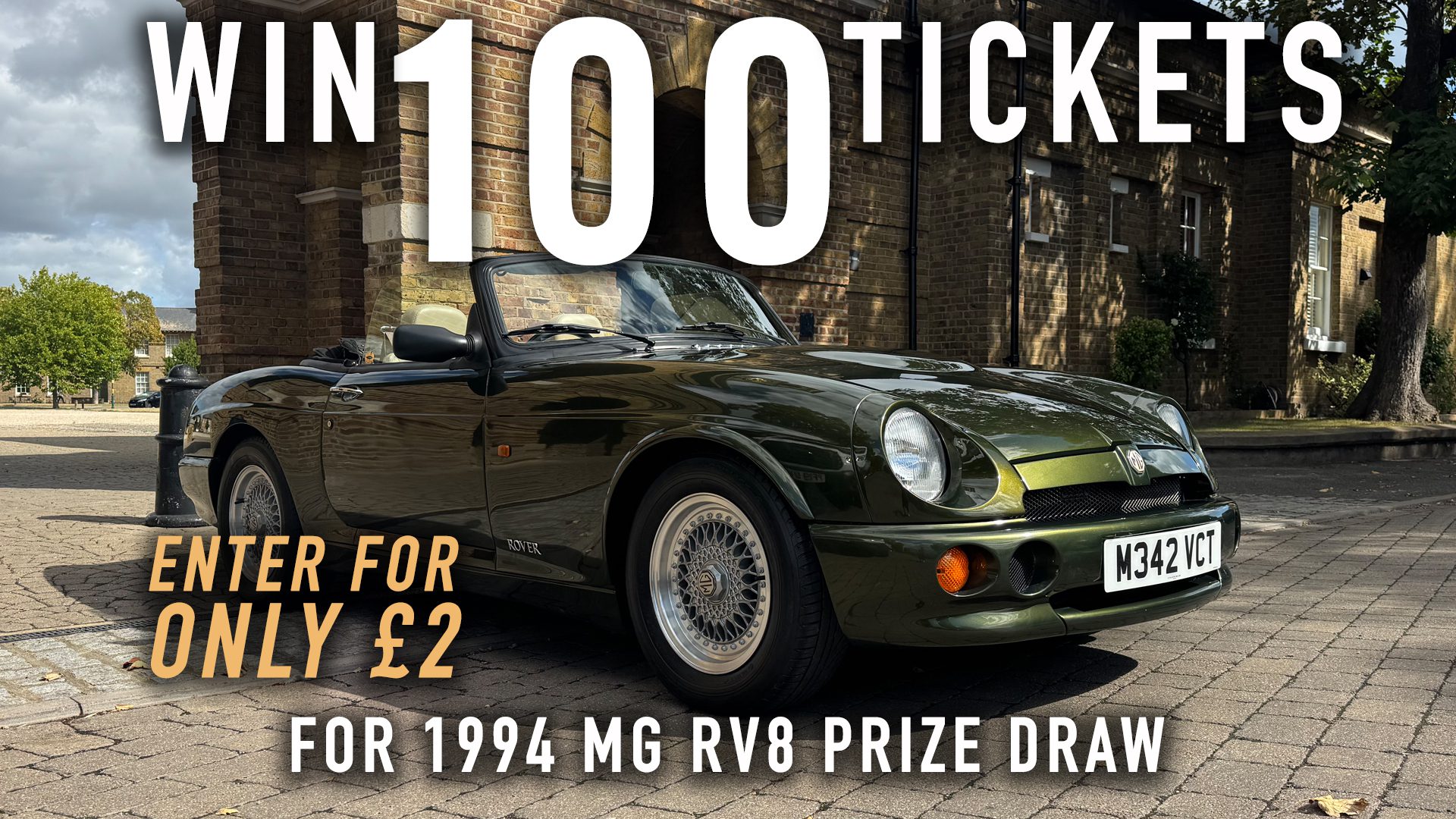 Win 100 tickets for 1994 MG RV8 2nd Chance