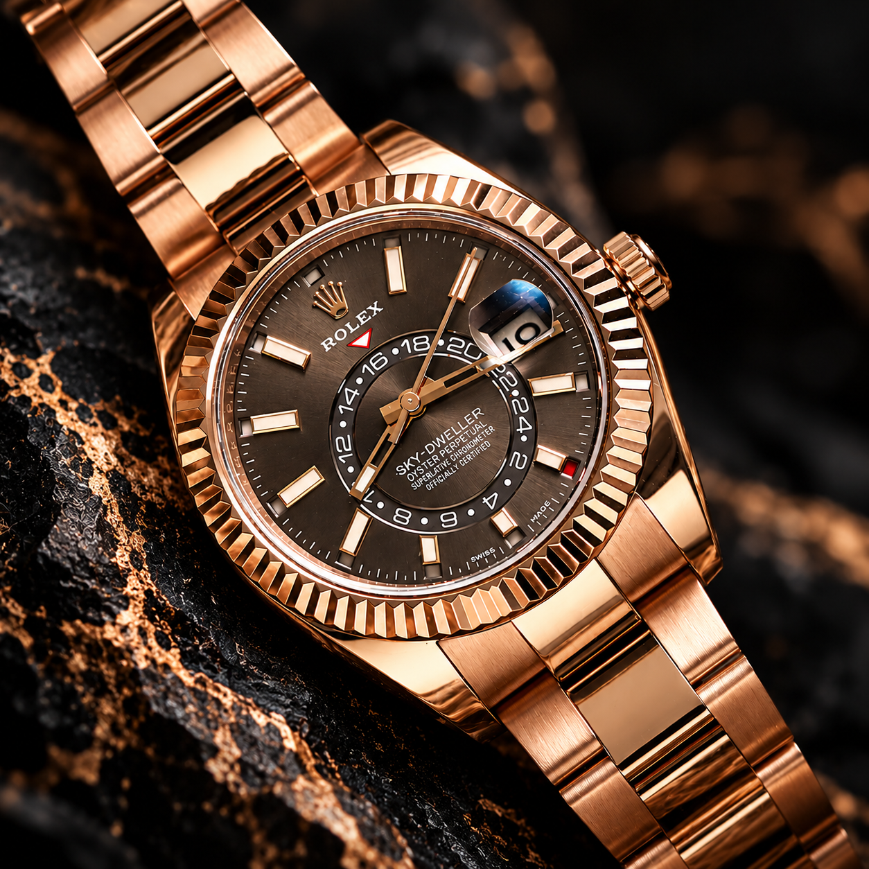 Full Gold Rolex Sky Dweller