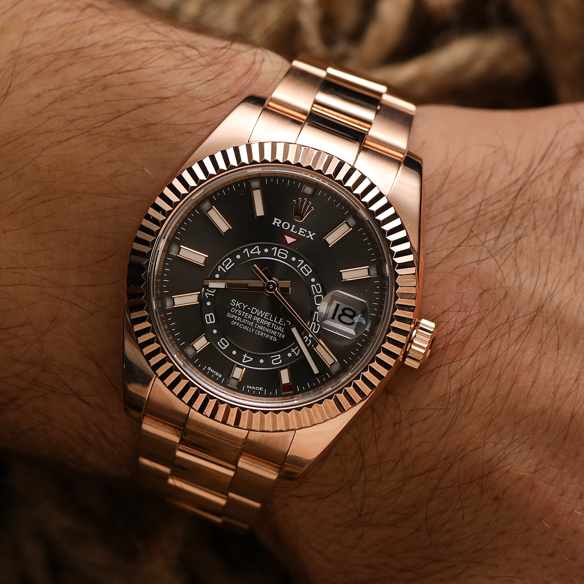 Full Gold Rolex Sky Dweller