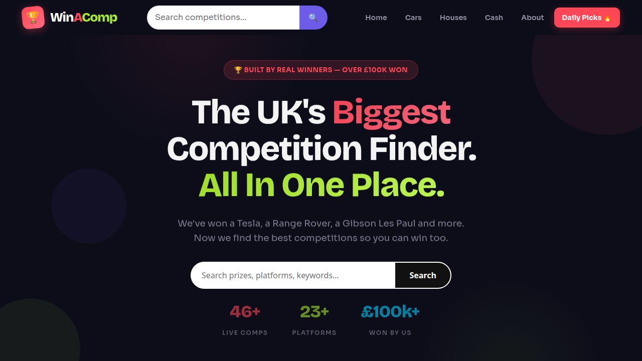 Win Cash Competitions